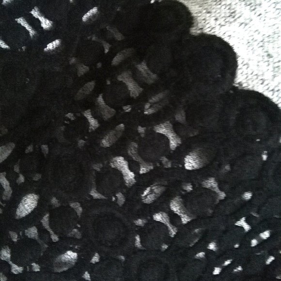 Dulcie Grey Crochet Knit Top - Picture 3 of 5